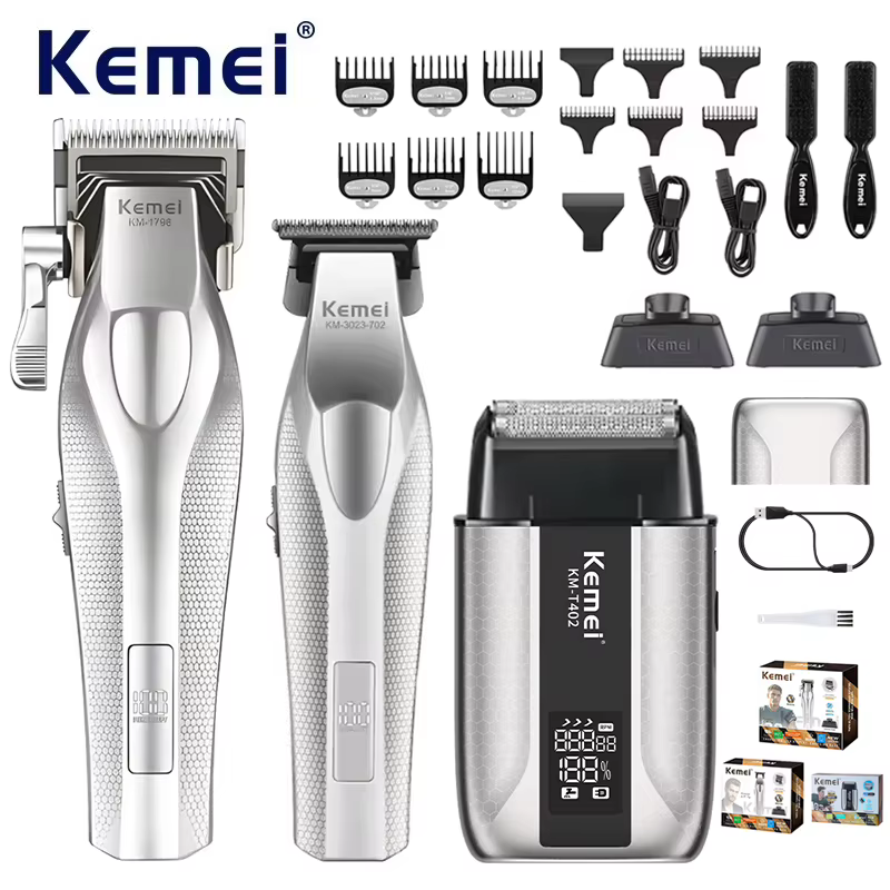 Máquina de Corte de Cabelo Kemei Profissional