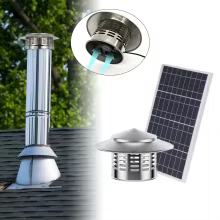 Exaustor Solar 12W Chaminé Thumbnail 1