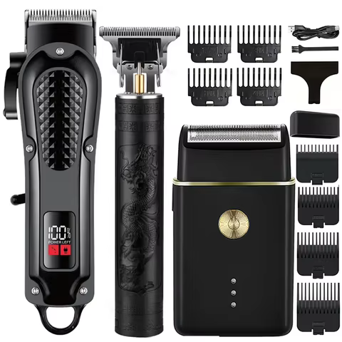 Aparador de Cabelo Profissional Recarregável