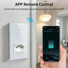Interruptor Inteligente WiFi com Tomada Thumbnail 2