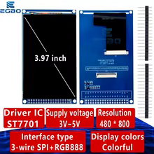 Tela LCD TFT 3.97" ST7701 Thumbnail 1