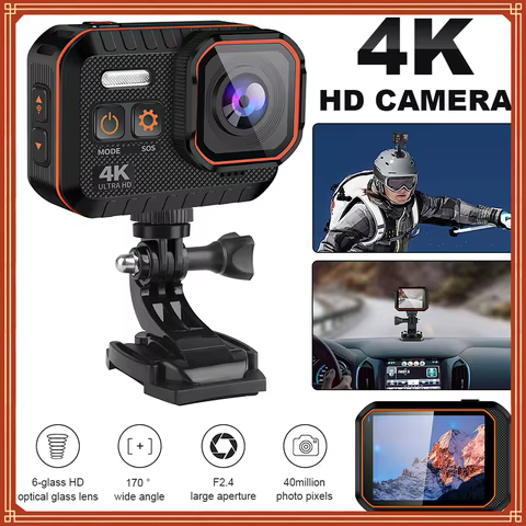 Câmera de Ação 4K Impermeável