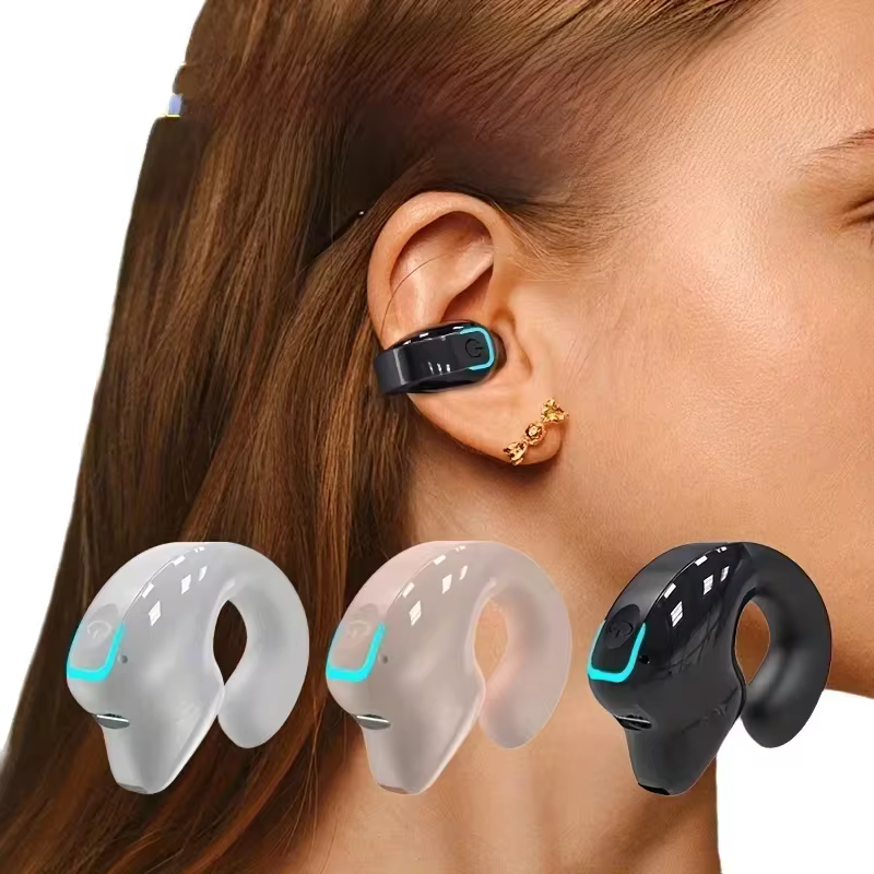 Fone Bluetooth TWS com Clipe e Condução Óssea