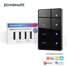 Interruptor Inteligente Zemismart Zigbee Preto Thumbnail 1