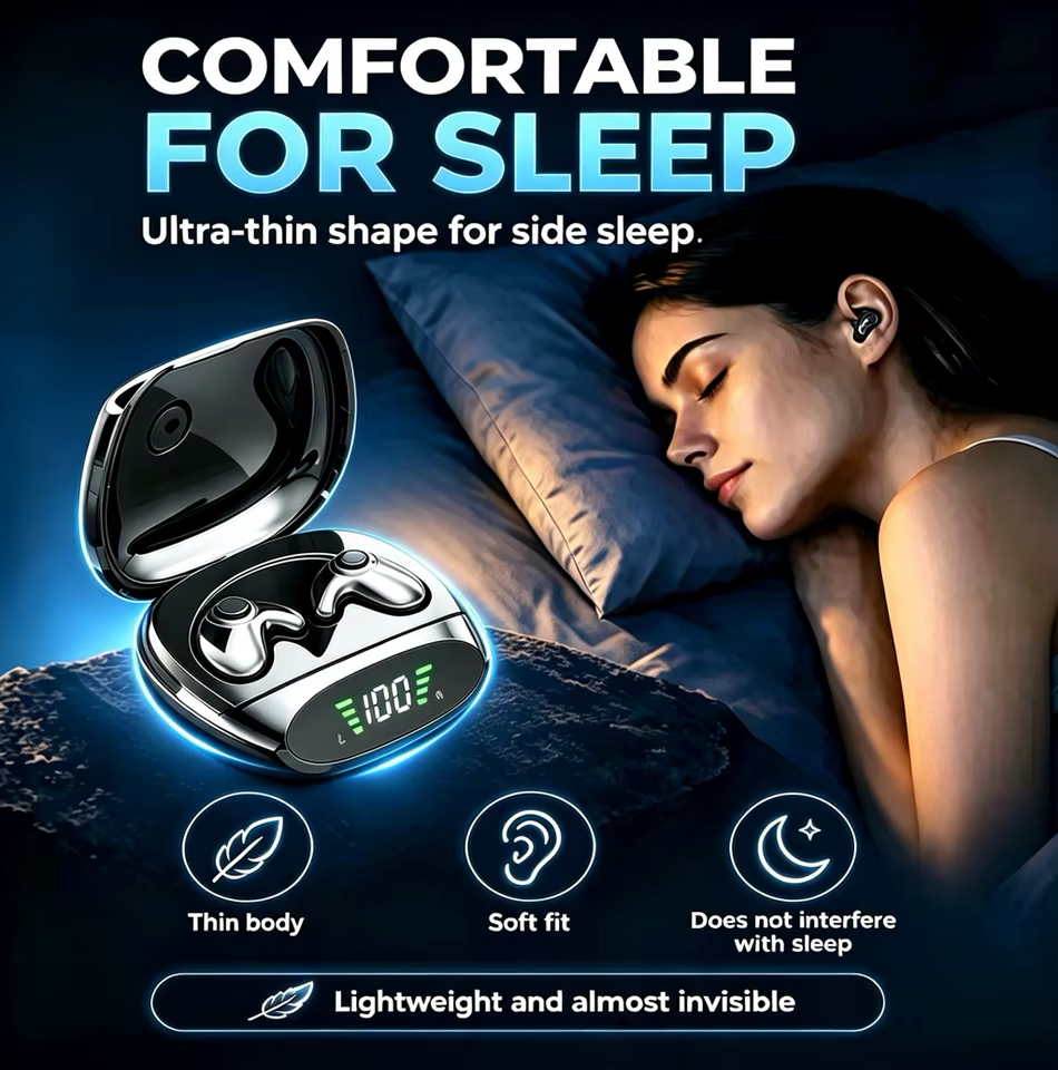 Fone Bluetooth LED para Dormir