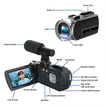 Câmera 4K Filmadora Thumbnail 3