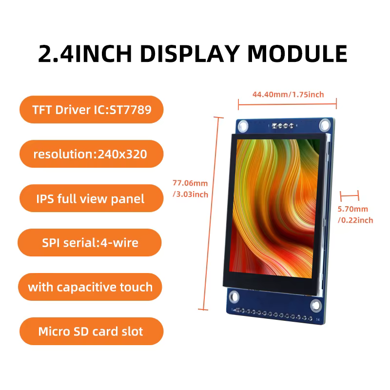 LCD TFT 2.4" com Toque