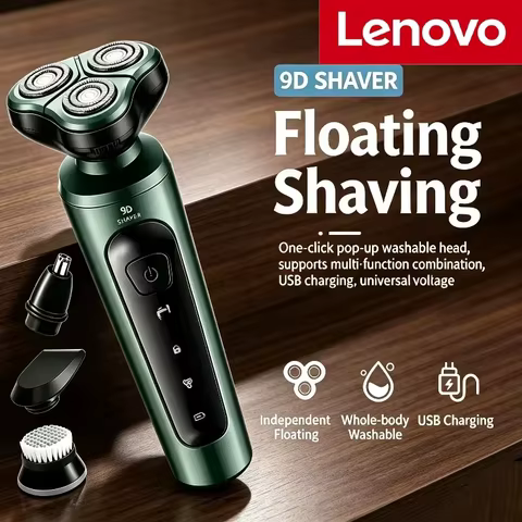 Aparador de Barba Lenovo 9D Recarregável