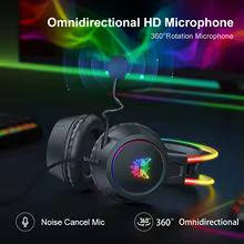ONIKUMA X15 Pro Headset Gamer RGB Gato Thumbnail 4