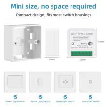 Interruptor WiFi Inteligente Tuya RF433 Thumbnail 6