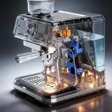 Máquina de Café Italiana QF-8818 Thumbnail 1
