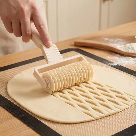 Rolo de Massa com Grade - Ferramenta de Confeitaria