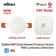 Sensor de Presença ZigBee WiFi 24G MmWave Radar Thumbnail 1