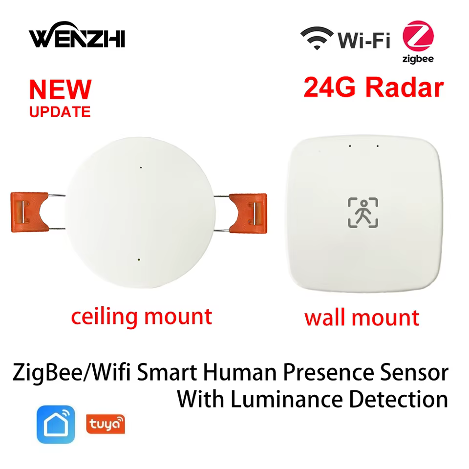 Sensor de Presença ZigBee WiFi 24G MmWave Radar
