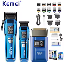 Kit Kemei Cortador de Cabelo e Barba Thumbnail 1