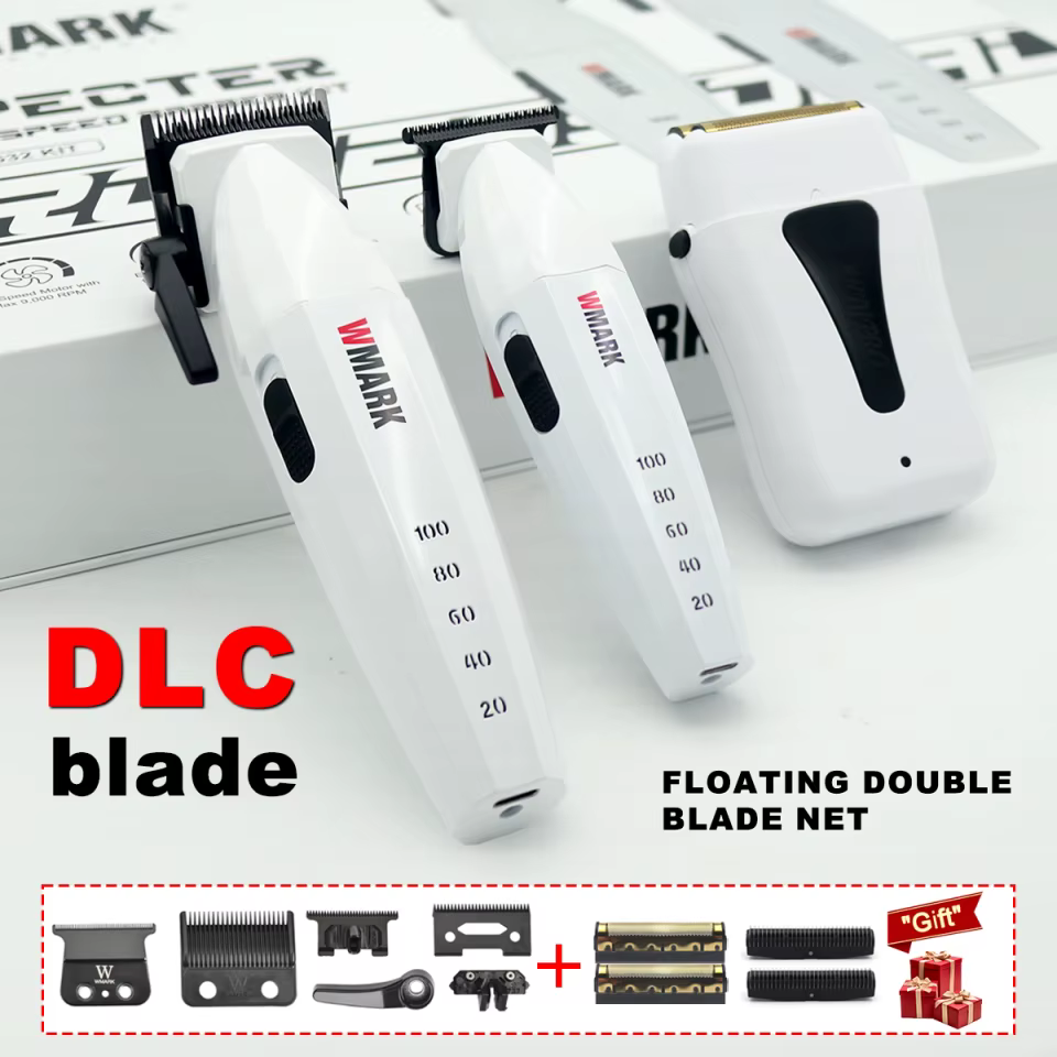 Kit Máquina de Cortar Cabelo Profissional Wmark Jucai
