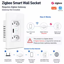 Tomada Inteligente Zigbee Melery com USB Thumbnail 3