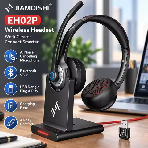 JIAMQISHI EH02P Headset Bluetooth 5.2