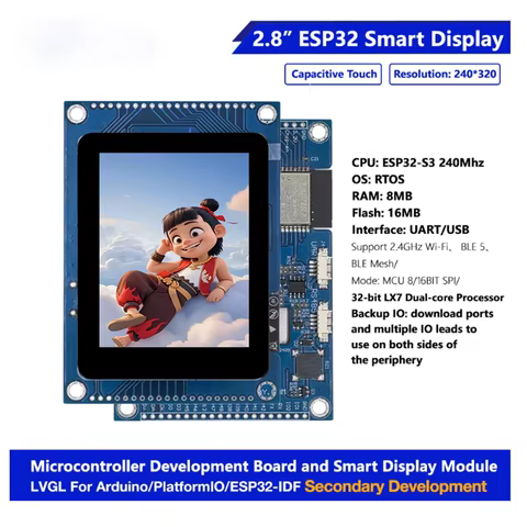 Kit ESP32 S3 com Tela 2.8" e LVGL