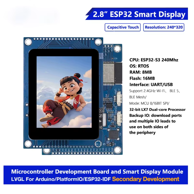 Kit ESP32 S3 com Tela 2.8" e LVGL