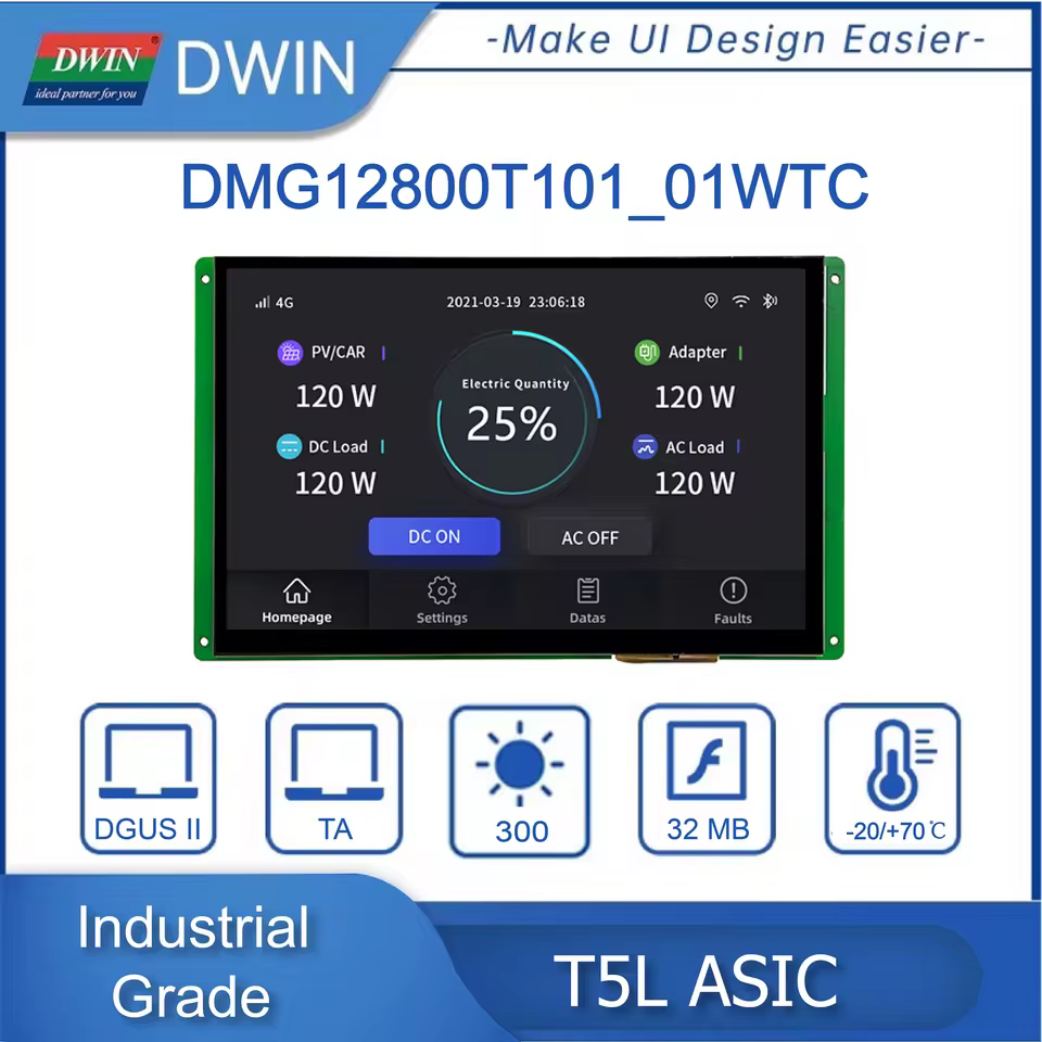 Display LCD IPS 10.1" DWIN com Toque