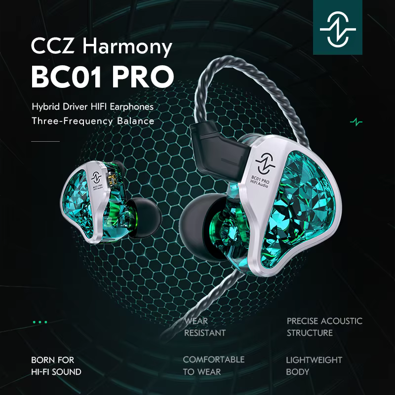 CCZ BC01 Pro DD & BA Híbrido Fones