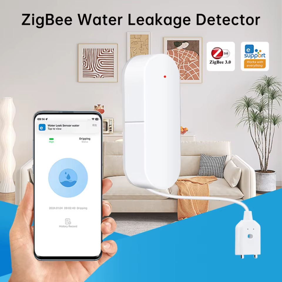 Sensor de Nível de Água Zigbee com Alerta de Vazamento