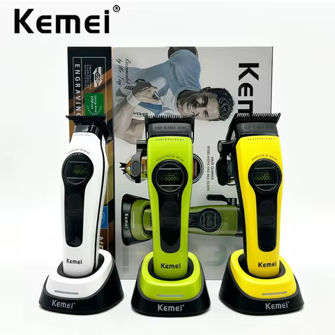 Máquina de Cortar Cabelo Kemei Profissional