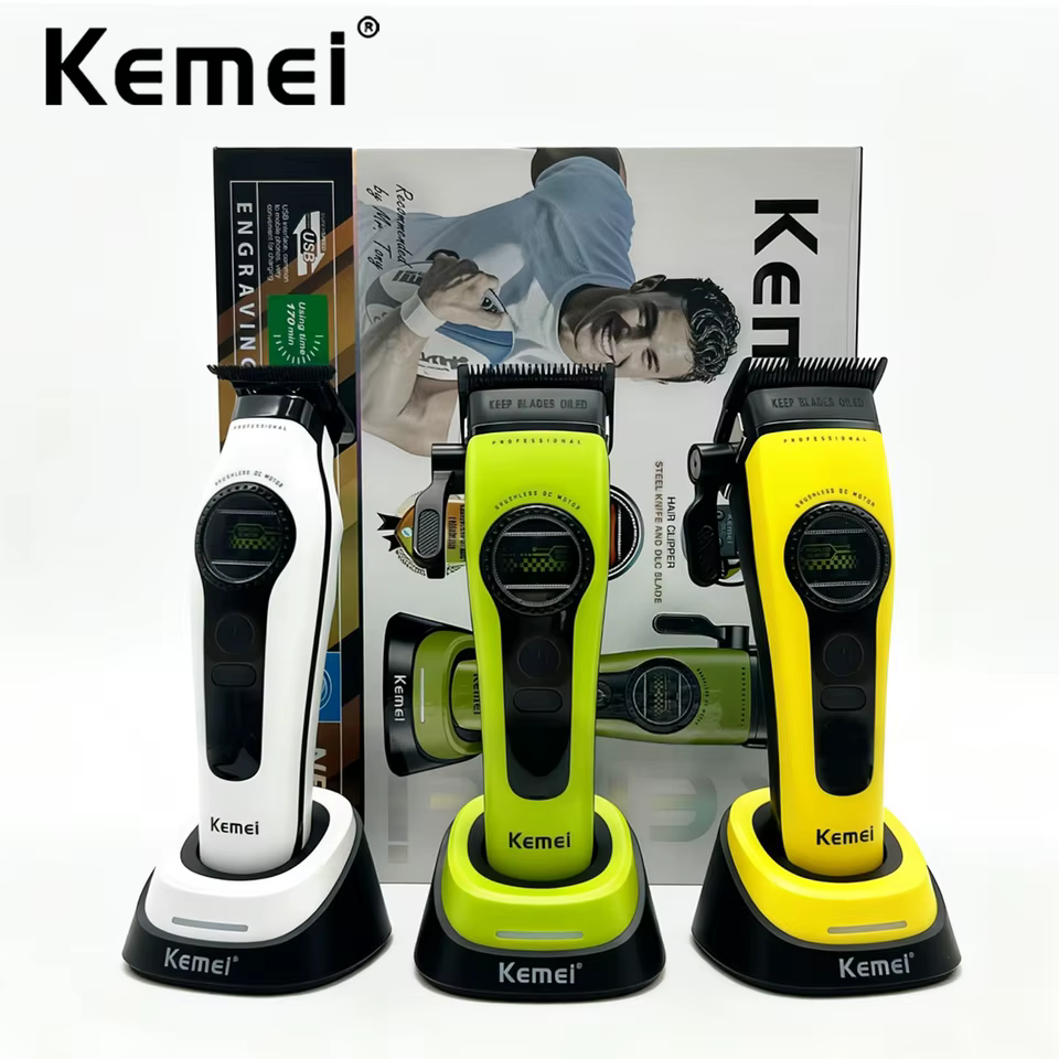 Máquina de Cortar Cabelo Kemei Profissional