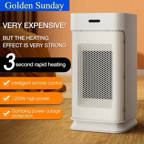 Aquecedor Elétrico Portátil GoldenSunday