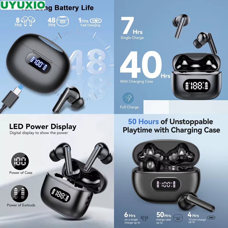 Fones Sem Fio com Display LED