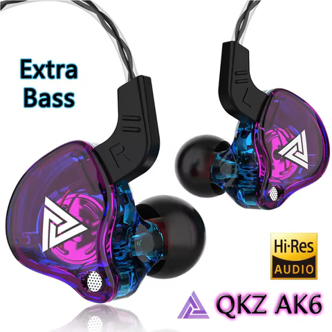 QKZ AK6 Fone de Ouvido Estéreo