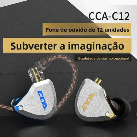 CCA C12 Fones de Ouvido Híbridos