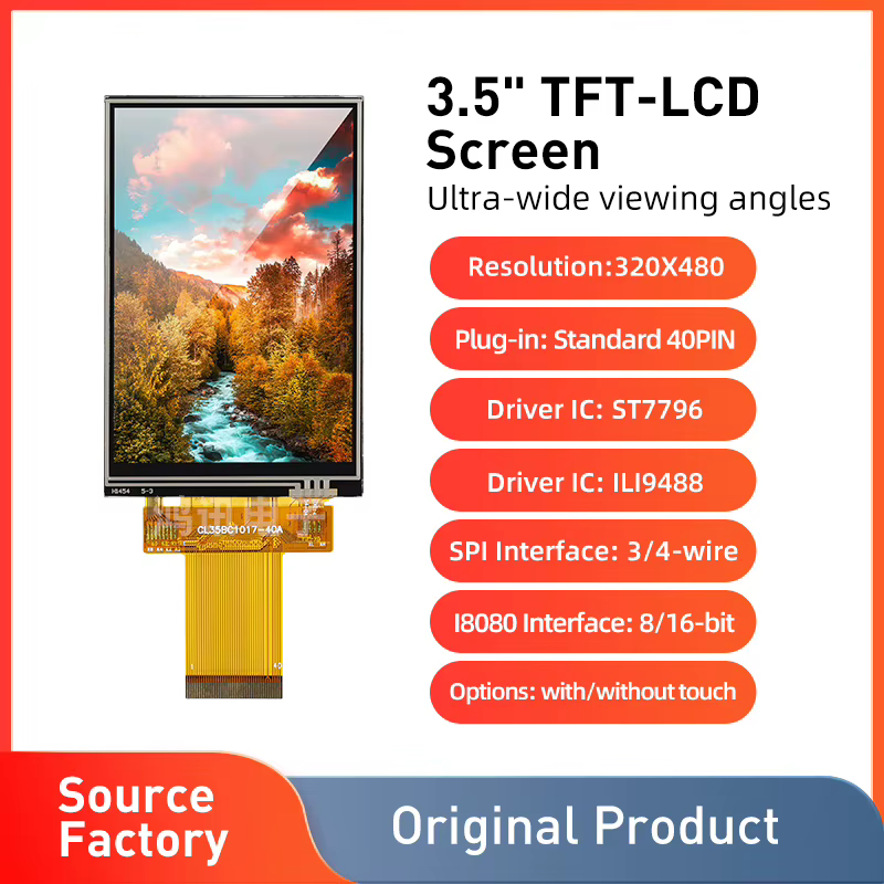 Tela LCD TFT 3.5" com Toque