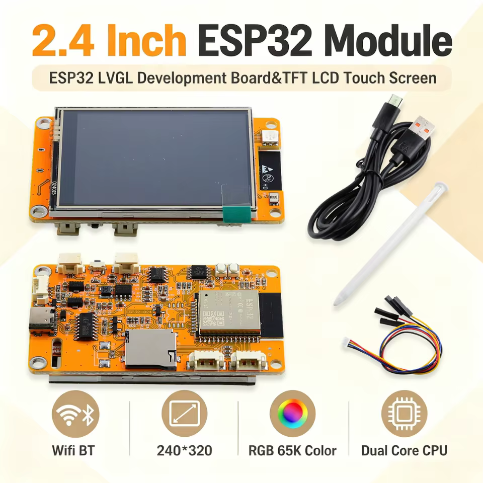 ESP32 Kit com Tela Touch e WiFi