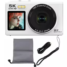 Câmera Digital 5K 80MP Tela Dupla WiFi Thumbnail 5