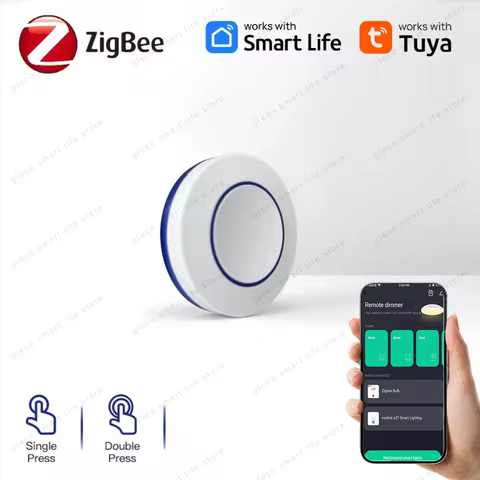 Interruptor Zigbee Tuya com Botão