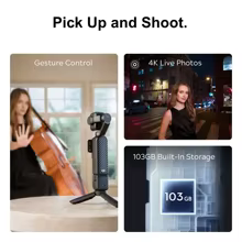 DJI Osmo Pocket 4P Câmera Gimbal 4K Thumbnail 6