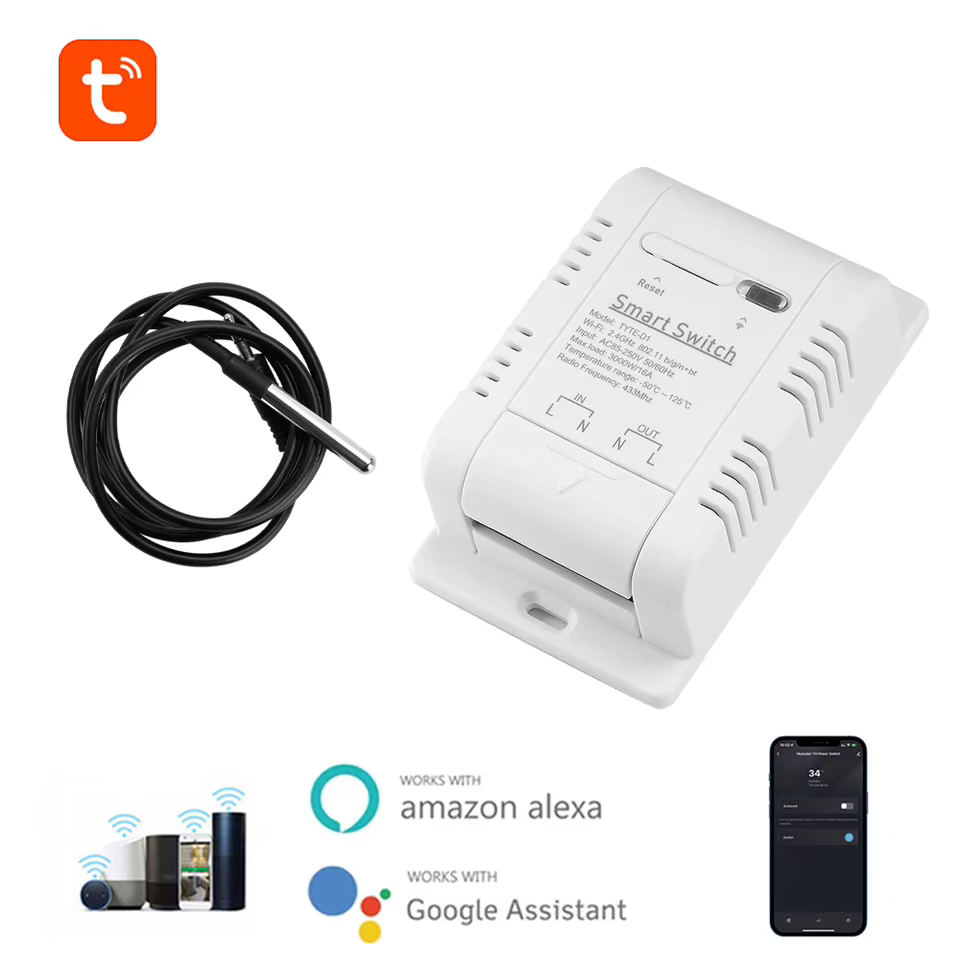 Interruptor Wi-Fi Inteligente com Sensor de Temperatura