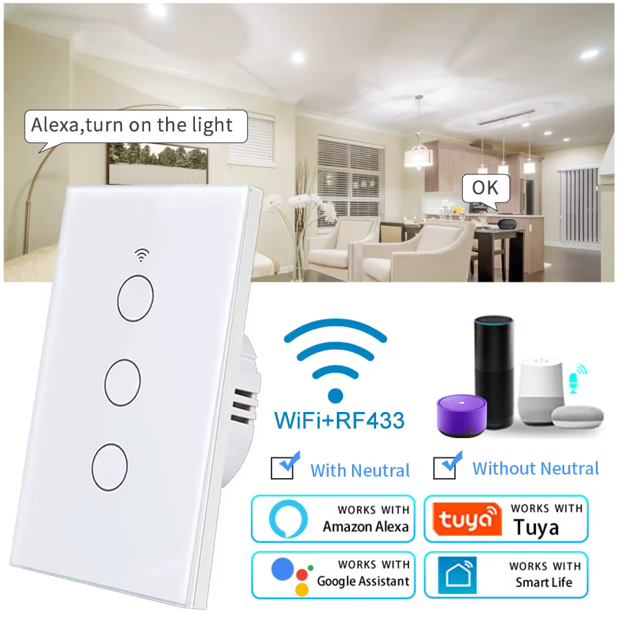 Interruptor Inteligente Tuya Wi-Fi