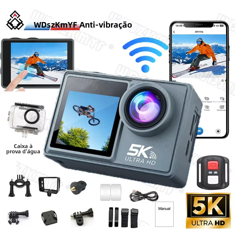 Câmera de Ação 5K/4K Profissional