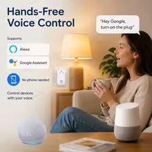 Tomada Inteligente Tuya Wifi 16A com Zigbee e Medidor de Energia Thumbnail 3