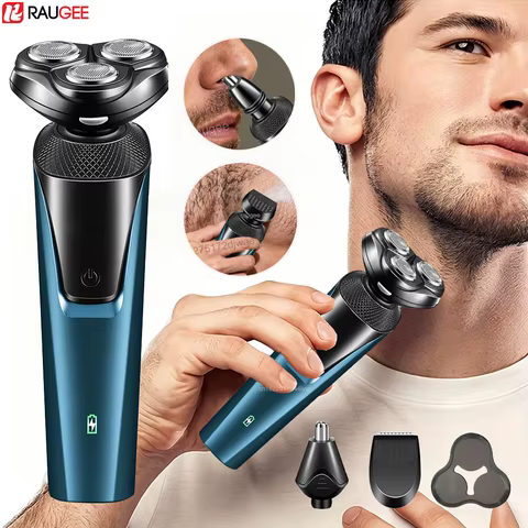Barbeador Elétrico Masculino Recarregável