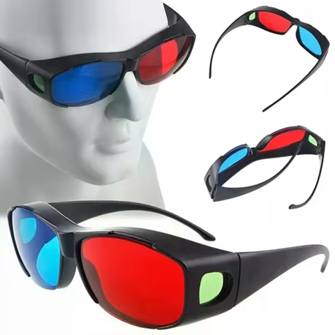 Óculos 3D Vermelho e Azul