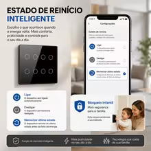 Interruptor Zigbee 4x4 Inteligente com Controle de Voz Thumbnail 6