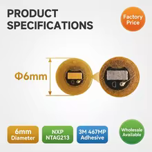 Etiqueta NFC Micro FPC 6mm NTAG213 Thumbnail 4