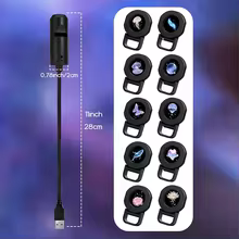 Projetor LED USB 10 Padrões Thumbnail 6