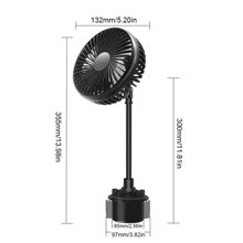 Ventilador Automotivo USB 3 Velocidades Thumbnail 6