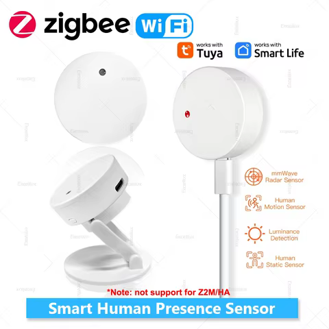Sensor de Presença Tuya Zigbee WiFi