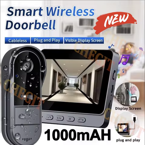 Câmera Wi-Fi 1080p com Tela 4.3"